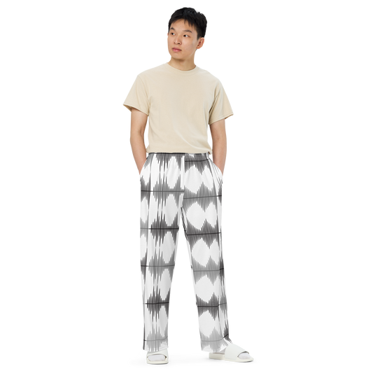 SleepSoundPeace: All-over print unisex wide-leg pants